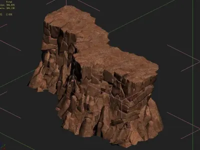 Sennard - Cliffs 04 3D model