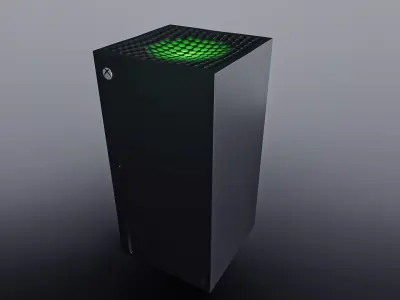 Xbox Series X Low-poly 3D model