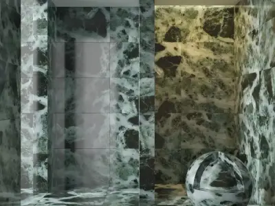 Marble wall 14 3D model