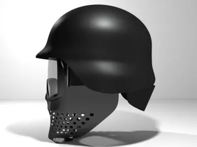Paintball Facemask - Type 5 3D model