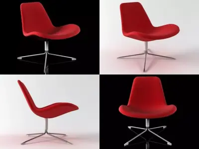 Spoon Easy chair Low 3D model