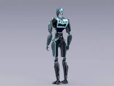 robot  sci fi blender ready 3D model