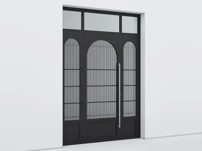 Aluminium door 328 3D model