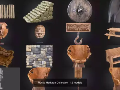 Rustic Heritage Collection 3D Model Pack