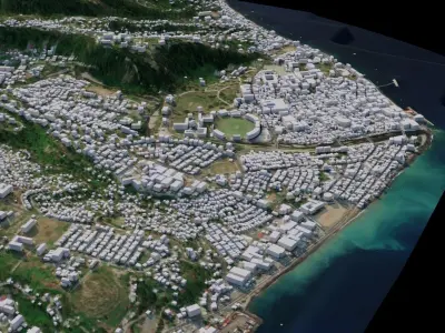 Roseau - Dominica 3D model