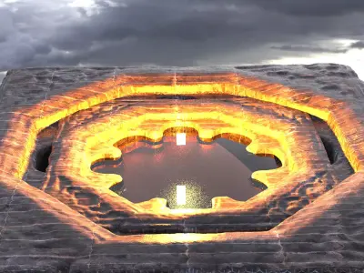 Blood Stone Floor design 3D model