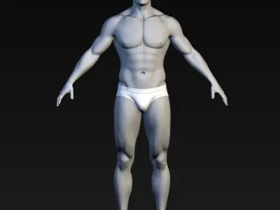  Realistic Male Body - Base Mesh 