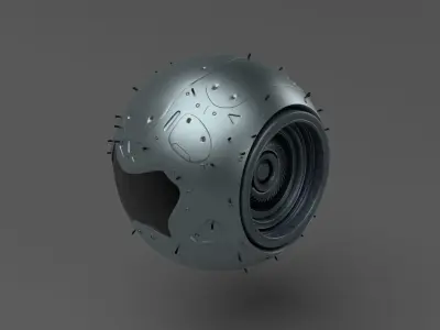Sci-fi drone 3D model