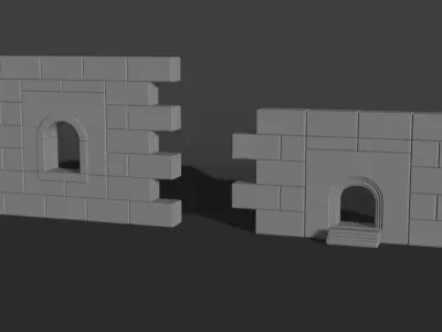 29 Building Blocks for All Types of Structures - Texture Ready Low-poly 3D model