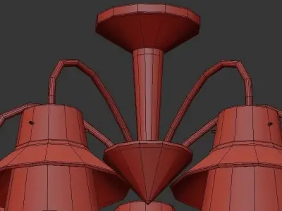 Gavana ganana light chandelier 3D model