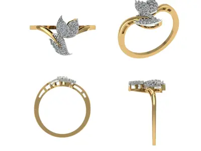 Light Weight Diamond Ring 3D model