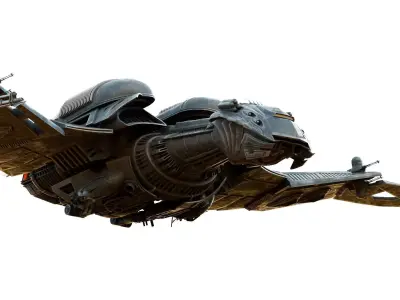 Bird of Prey Slayer Class Starship Original Concept Design 3D model