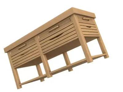 Kitchen Island Collection 3D model