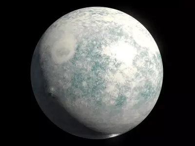 Icy Moon 03 - 8k PBR Low-poly 3D model