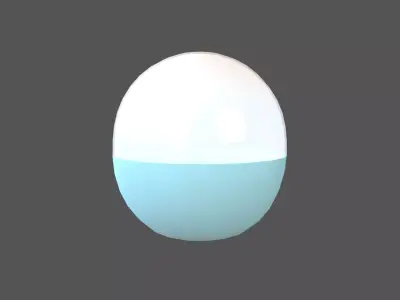 Capsule Toy v1 002 Low-poly 3D model