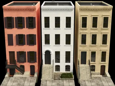 Residential buildings 3D model