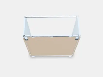 METOD Base cabinet frame 3 Low-poly 3D model