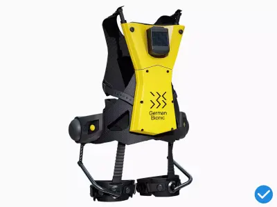 Exoskeleton German Bionic Cray-X Yellow 2023 - PBR Low-poly 3D model