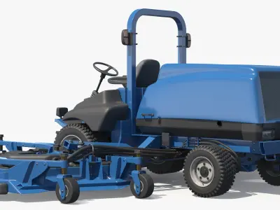  Hydraulic Steering Wide Deck Mower Blue 