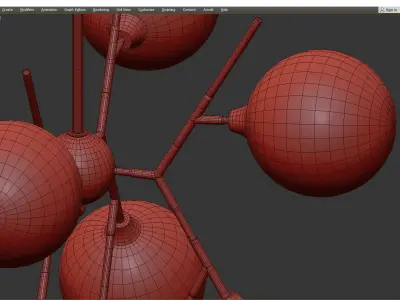 POLARES CHANDELIER Low-poly 3D model