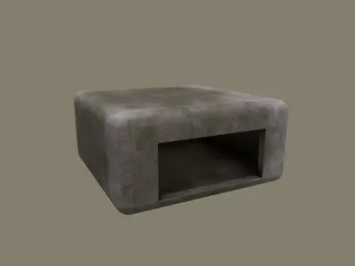 bunker  Low-poly 3D model