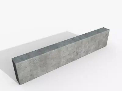 Border 1000x200x80 Free low-poly 3D model