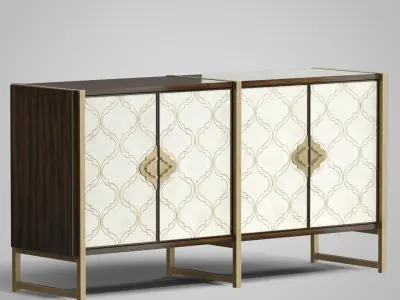 Melange Classic Credenza 3D model