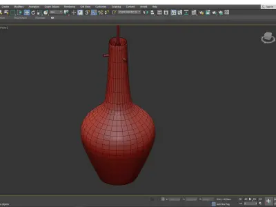 Candle Multi Light Pendant Light Low-poly 3D model