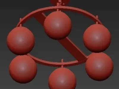 George Kovacs Alluria Pendant  Weathered Black  3D model