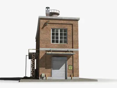 Factory xx22 Low-poly 3D model purchase