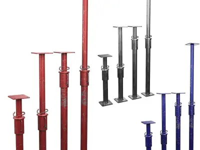 Steel Props Low-poly 3D model