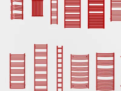 Heaters pack Free 3D model