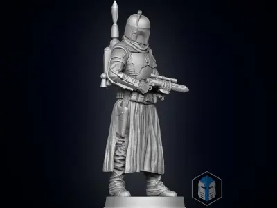 Boba Fett Figurine - Pose 1 3D print model