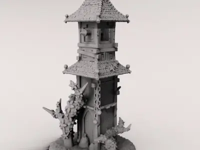 medieval house 3D print model
