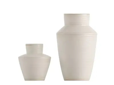 Cadeau White Stoneware Flower Vase 3D model