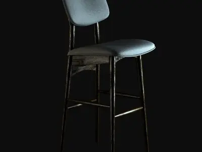 Autoban Batterfly Bar Stool 3D model