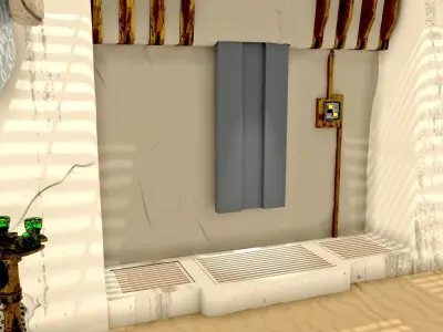 Jabbas Trophy Room Large 1-18 scale Hasbro Kenner 3D print model