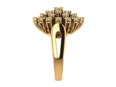 Cocktail Ring 3D print model shop