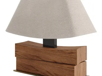 Beauregard table lamp Low-poly 3D model