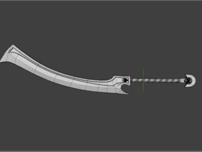 Egypt Sword Low-poly 3D model