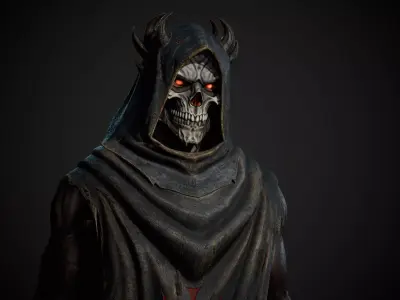 Necromancer Demon Low-poly 3D model