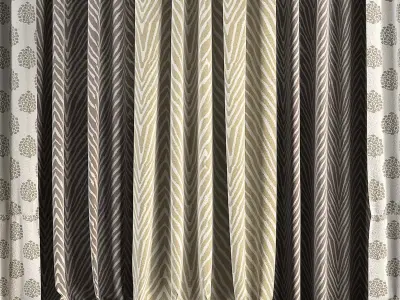 Curtain Set 44 3D model