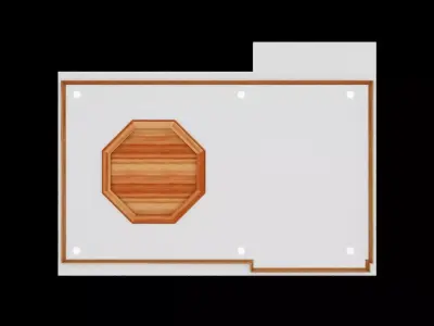 Architectural Ceiling Low-poly 3D model