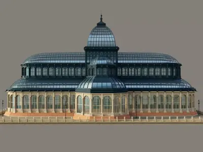 Glass Palace Palacio de Cristal del Retiro Madrid 3D model