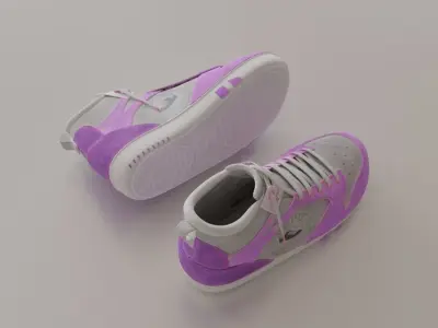 Wedge Sneakers 01 3D model