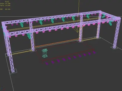 Stage party concert fashion catwalk T station  37 3D model