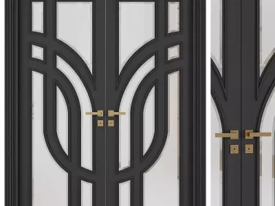 Entrance door set231 3D model
