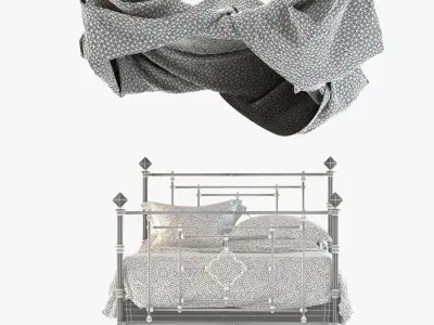 Restoration Hardware QUATREFOIL IRON BED 3D model