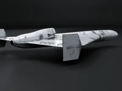  Aged White Geran-3 Shahed-238 Jet-Powered Kamikaze Drone 