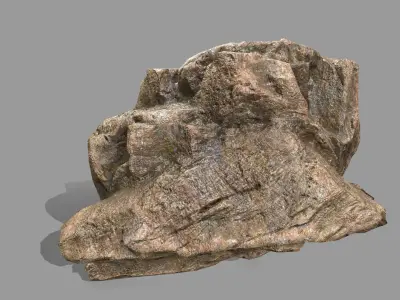 Rock Set Low-poly 3D model